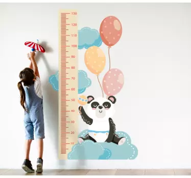 Naljepnica baby panda s zračnim balonima - TenStickers