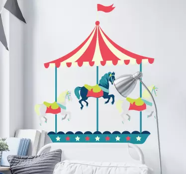 Naljepnica cirkus konja na konjima - TenStickers