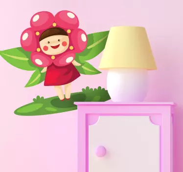 Naljepnica cvjetna bajka za djecu - TenStickers