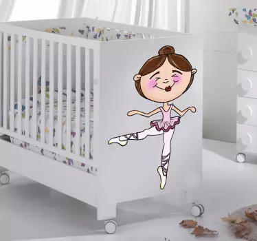 Naljepnica djevojka balerina - TenStickers