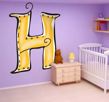 Naljepnica h - TenStickers