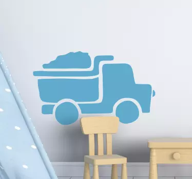Naljepnica igračaka silueta građevinskog kamiona - TenStickers