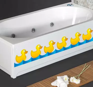 Naljepnica kupaonice od žutih patki - TenStickers