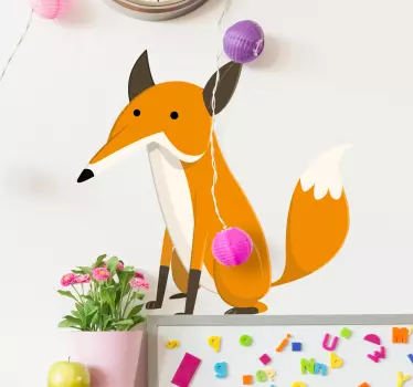 Naljepnica na zidu od lisice - TenStickers