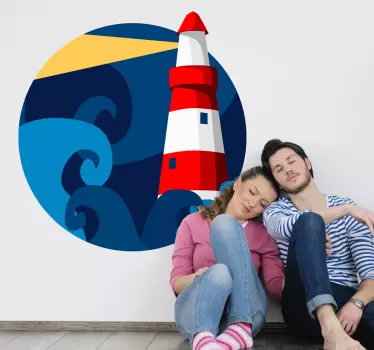 Naljepnica na zidu svjetionika - TenStickers