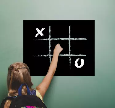 Naljepnica na zidu za djecu u spavaćoj sobi tic tac toe - TenStickers