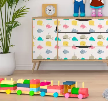 Naljepnica namještaja djetinjastog dna - TenStickers