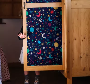 Naljepnica namještaja s neba zvijezda - TenStickers