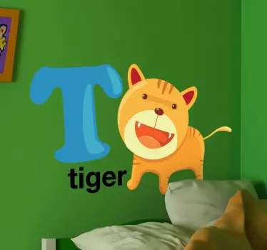Naljepnica pismo t djeca - TenStickers