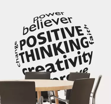 Naljepnica power poboljšati inspirativne citate - TenStickers