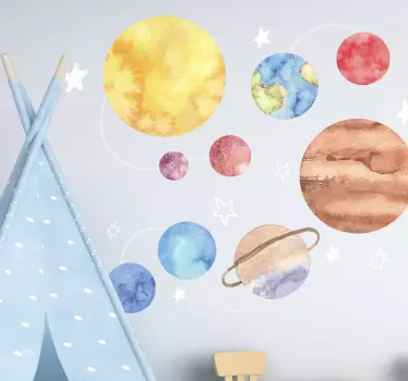 Naljepnica prostora sunčevog sustava - TenStickers