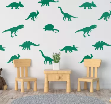 Naljepnica različitih zidova za dinosauruse - TenStickers