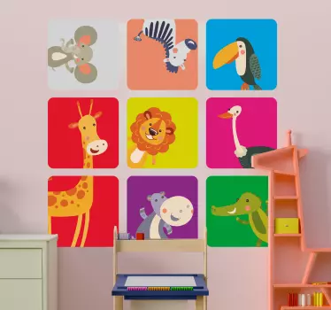Naljepnica s divljim životinjama - TenStickers