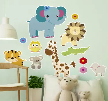 Naljepnica s divljim životinjama iz džungle - TenStickers
