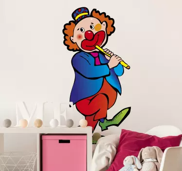 Naljepnica s djecom klauna flauta - TenStickers