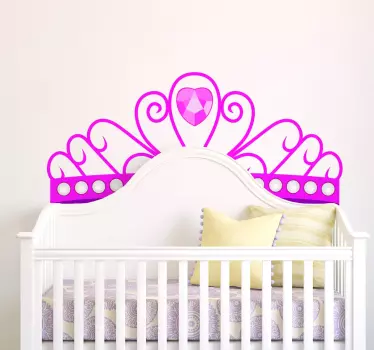 Naljepnica s krunom princeze - TenStickers