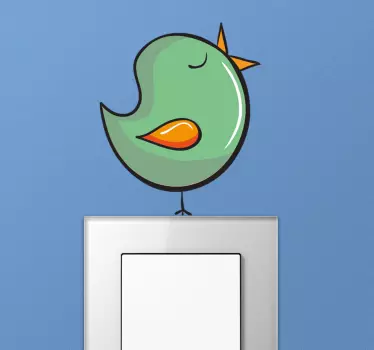 Naljepnica s pticom svjetlosnog prekidača - TenStickers