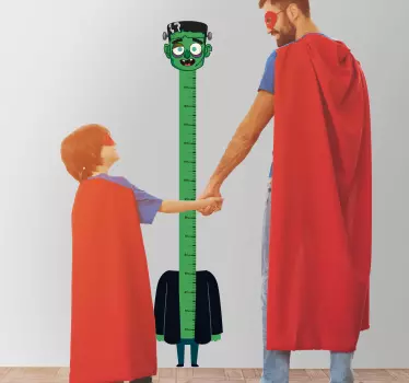 Naljepnica s tablicom visina frankenstein - TenStickers