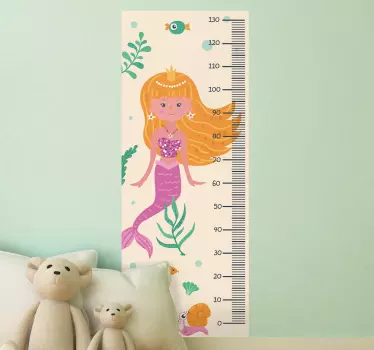 Naljepnica s tablicom visina grafikon rasta sirene - TenStickers