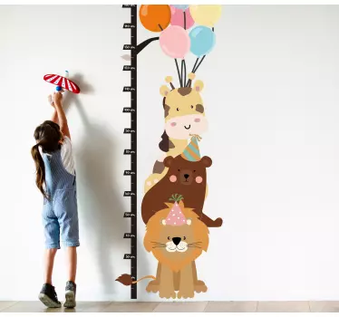 Naljepnica safari životinje s zračnim balonima - TenStickers