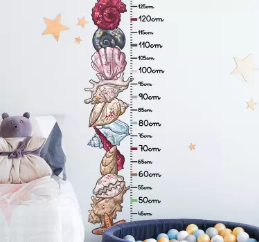 Naljepnica školjki visine - TenStickers
