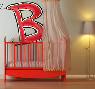 Naljepnica slova b - TenStickers