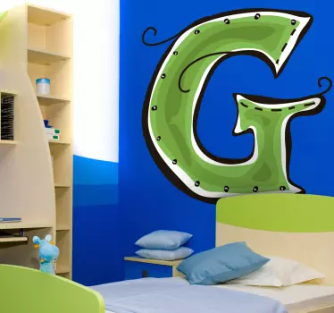 Naljepnica slovo g za djecu - TenStickers