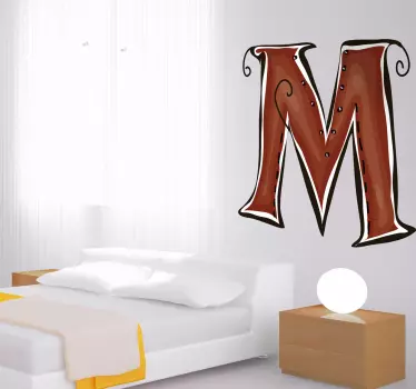 Naljepnica slovo m - TenStickers