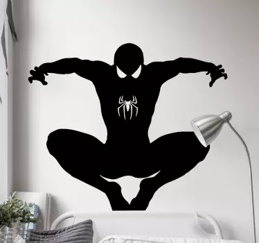 Naljepnica superheroja silueta pauka - TenStickers