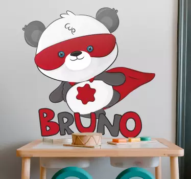 Naljepnica superpanda superheroj - TenStickers