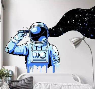 Naljepnica svemira kozmičke slike astronauta - TenStickers