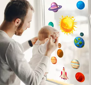 Naljepnica svemira planeta - TenStickers