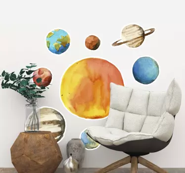 Naljepnica svemira raspored nebeskih planeta - TenStickers
