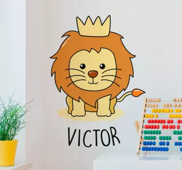 Naljepnica za bebe lava crtanje divljih životinja - TenStickers