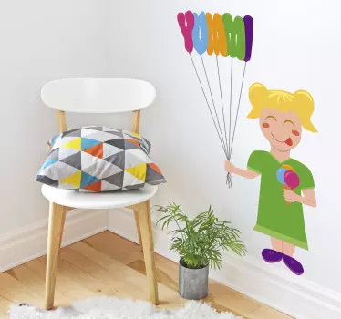 Naljepnica za dječje zidove s balonima - TenStickers