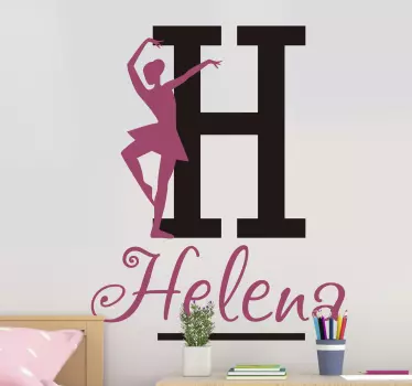Naljepnica za djecu baletna plesačica h - TenStickers