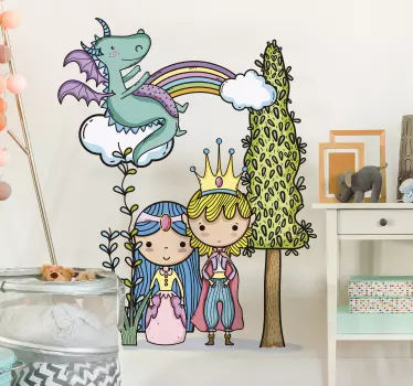 Naljepnica za djecu Čarobni kraljevski likovi - TenStickers