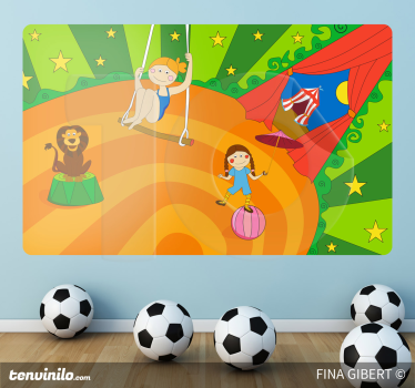 Naljepnica za djecu circus ljuljanje - TenStickers