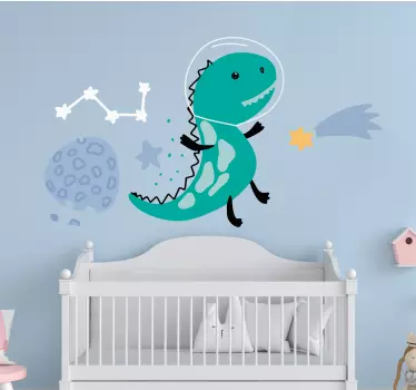 Naljepnica za djecu igra s veselim dinosaurima - TenStickers