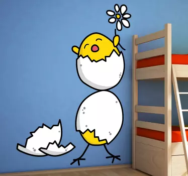 Naljepnica za djecu lik pileta koji se izlegne - TenStickers