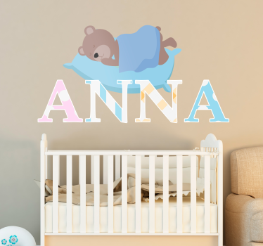 Naljepnica za bebu s likom uspavane medvjedice - TenStickers
