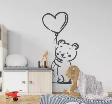 Naljepnica za djecu obris medvjedića - TenStickers