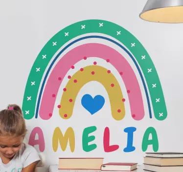 Naljepnica za djecu personalizirana duga dekoracija - TenStickers
