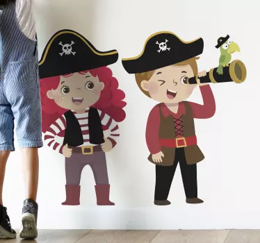 Naljepnica za djecu piratska avantura - TenStickers