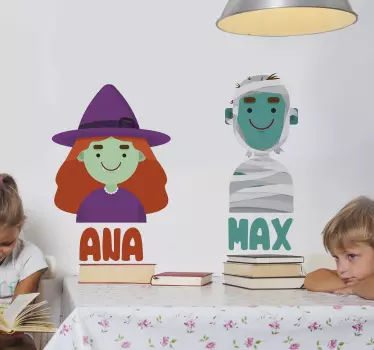 Naljepnica za djecu prikaz prilagođenih znakova - TenStickers