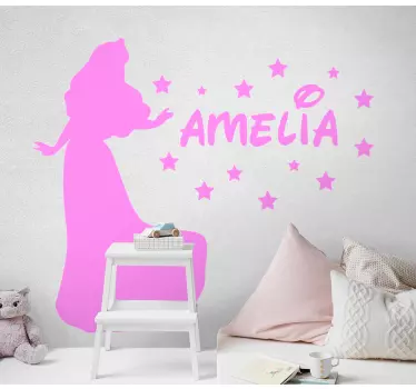 Naljepnica za djecu princesina silueta - TenStickers