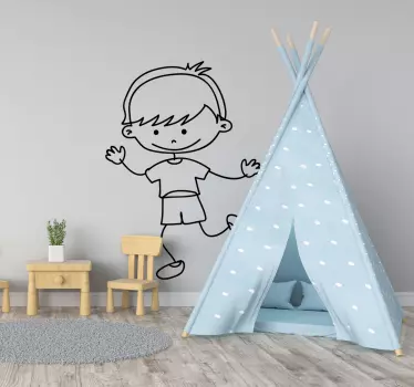 Naljepnica za djecu razigrana dječja ilustracija - TenStickers