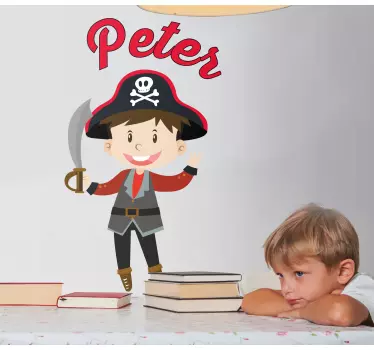 Naljepnica za djecu s ilustracijom pirata - TenStickers