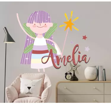 Naljepnica za djecu s ilustracijom vilinskog lika - TenStickers