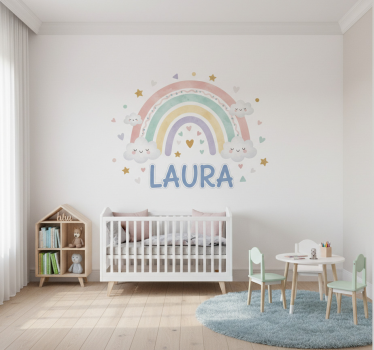 Naljepnica za djecu s imenom duge - TenStickers
